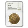 1883 S $20 Liberty Head Double Eagle Gold Coin NGC AU 58