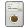 1898 $5 Liberty Head Half Eagle Gold Coin NGC MS 62
