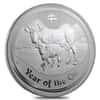 2009 1 Kilo Silver Lunar Year of The Ox BU Australian Perth Mint In Cap