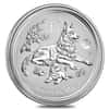 2018 1 oz Silver Lunar Year of The Dog Lion Privy BU Australian Perth Mint In Cap