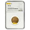 $5 Gold Half Eagle Indian Head NGC AU 53 (Random Year)