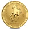 2002 1 oz Gold Lunar Year of The Horse BU Australia Perth Mint (Series I)