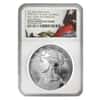 2017 W 1 oz American Liberty Enhanced Uncirculated Silver Medal NGC SP 69 ER (Flag Label)