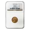 1929 $2.5 Gold Quarter Eagle Indian Head NGC MS 62