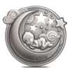 2018 1 oz Cook Islands Lullaby Dreaming Boy High Relief Antiqued Silver Coin $5 .999 Fine (w/Box&COA)