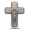 2 oz Crucifix Lord's Prayer High Relief Antiqued Silver Medal .999 Fine (w/Box)