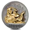 2018 2 oz Palau Laughing Buddha Proof Silver Coin $10 .999 Fine (w/Box&COA)