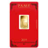 5 gram PAMP Suisse Year of the Pig Gold Bar (In Assay)