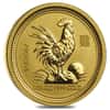2005 1/20 oz Gold Lunar Year of The Rooster BU Australia Perth Mint In Cap