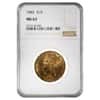 1882 $10 Liberty Head Gold Eagle Coin NGC MS 63