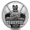 2018 1 oz Tuvalu Deadpool Marvel Series Silver Coin .9999 Fine Silver BU In Cap