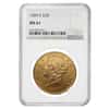 1889 S $20 Liberty Head Double Eagle Gold Coin NGC MS 61