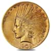 1909 S $10 Gold Eagle Indian Head - Almost Uncirculated AU