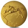 1984 Salvador Dali Olympic Gold Medallion - Equestrian AGW 0.495 oz (w/Box & COA)