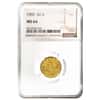  1905 $2.5 Liberty Head Quarter Eagle Gold Coin NGC MS 64
