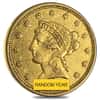 $2.5 Gold Quarter Eagle Liberty Head - Very Fine VF (Random Year)