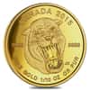 2015 1/10 oz Gold Canadian Sabre-Tooth Cat $5 Proof Coin .9999 Fine (w/Box & COA)