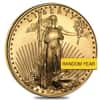 1/2 oz Burnished Gold American Eagle In Cap (Random Year)