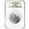 2013 5 oz Silver Canadian Maple Leaf 25th Anniv. Reverse Proof NGC PF 70 (w/Box & COA)