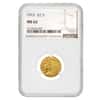 1915 $2.5 Indian Head Quarter Eagle Gold Coin NGC MS 62