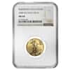 2008 W 1/4 oz $10 Burnished Gold American Eagle NGC MS 69