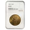 1884 S $20 Liberty Head Gold Double Eagle Coin NGC AU 58