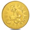 2018 1 oz Niue Gold $250 Disney Scrooge McDuck BU In Cap