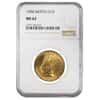 1908 $10 Indian Head Gold Eagle Motto NGC MS 62