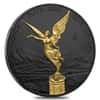2018 1 oz Mexican Silver Libertad Coin .999 Fine Black Ruthenium 24K Gold Edition (w/Box & COA)
