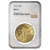 1877 $20 Liberty Head Double Eagle Gold Coin NGC MS 61