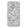 2018 1 oz Silver Australian Dragon Coin Bar $1 BU
