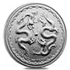 2018 1 oz Niue Silver $2 Double Dragon BU