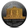 2018 1 oz Austrian Silver Philharmonic Coin Black Ruthenium 24K Gold Edition (w/Box & COA) 
