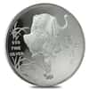 1986 5 oz Singapore Year of the Tiger Silver Proof Round In Cap