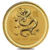 2000 1 oz Gold Lunar Year of The Dragon BU Australia Perth Mint In Cap