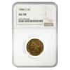 1888 S $5 Liberty Head Half Eagle Gold Coin NGC AU 58