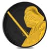2018 1 oz Niue Silver $2 Star Wars Darth Vader Black Ruthenium 24K Gold Edition (w/Box & COA)