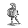 3 oz Silver Spartan Hoplite Greek Warrior  .925 Silver Sterling  - Art of War Series (Antiqued)
