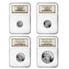 2002 W 1.85 oz Proof Platinum American Eagle 4-Coin Set NGC PF 69 UCAM
