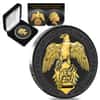 2019 Great Britain 2 oz Silver Queen's Beasts (Falcon) Coin .9999 Fine Black Ruthenium 24K Gold Edition (w/Box & COA)