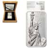 2017 2 oz Cook Islands Statue of Liberty Proof Silver Bar Coin $10 .999 Fine (w/Box&COA)