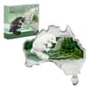 2013 1 oz Australian Silver Platypus Map Shaped Coin (w/Box & COA)