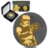 2018 1 oz Niue Silver $2 Star Wars Stormtrooper Black Ruthenium 24K Gold Edition (w/Box & COA)