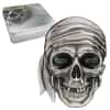 2017 1 oz Palau Pirate Skull High Relief Antiqued Silver Coin $5 .999 Fine (w/Box)