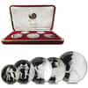 1988 2 oz Silver Korea Seoul Olympics Commemorative Proof 5 Coin Set (w/Box)