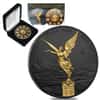 2018 1 oz Mexican Silver Libertad Coin .999 Fine Black Ruthenium 24K Gold Edition (w/Box & COA)