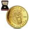 2015 1/10 oz Gold Canadian Sabre-Tooth Cat $5 Proof Coin .9999 Fine (w/Box & COA)