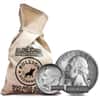 $100 Face Value Bag - 90% Mixed Silver Coins (Quarters, Half Dollars or Dimes)