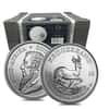 Roll of 25 - 2018 South Africa 1 oz Silver Krugerrand BU (Tube, Lot of 25)