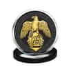 2019 Great Britain 2 oz Silver Queen's Beasts (Falcon) Coin .9999 Fine Black Ruthenium 24K Gold Edition (w/Box & COA)